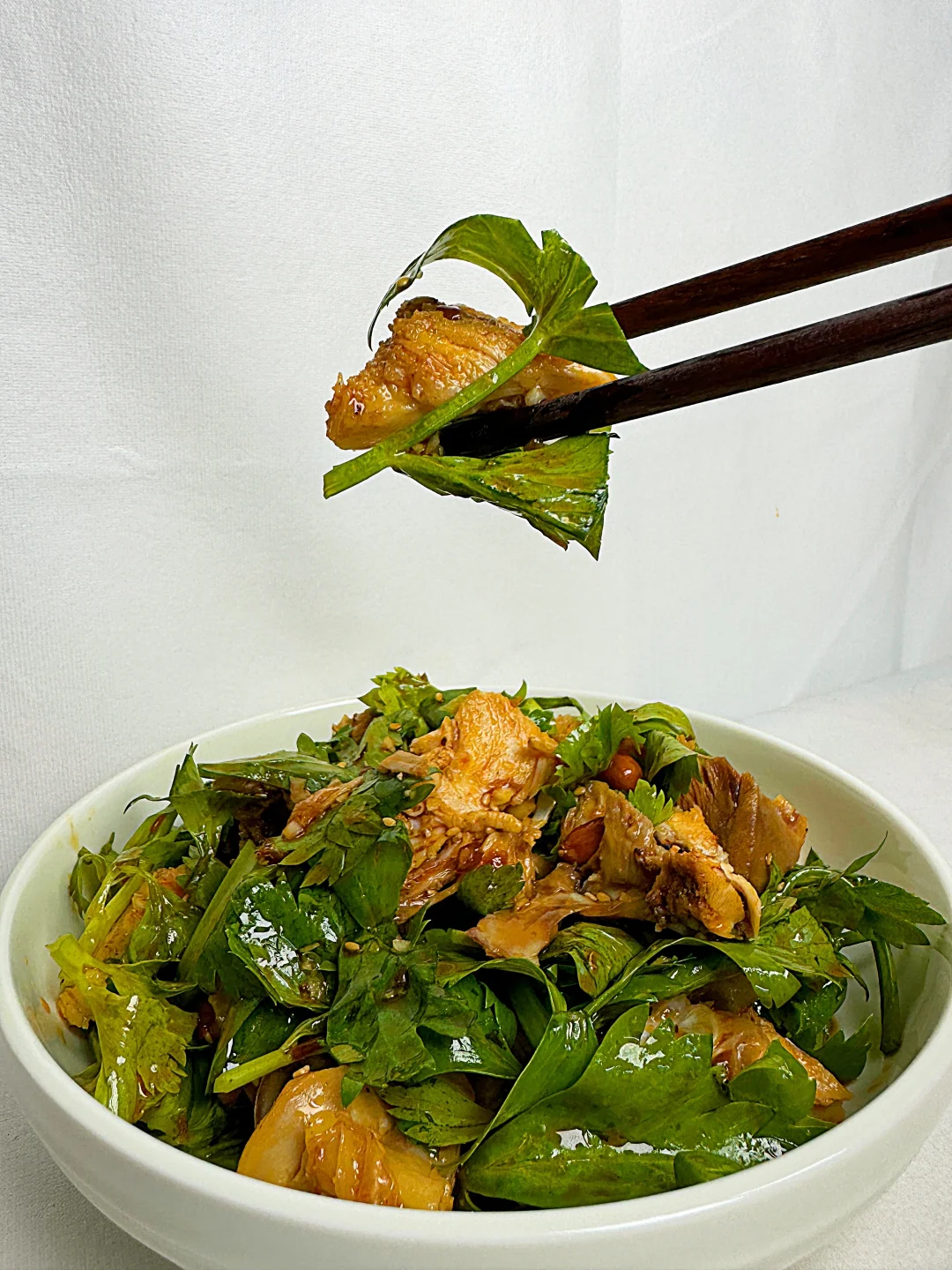 今天吃什么|在家做饭🍳香麻凉拌鸡（附做法）