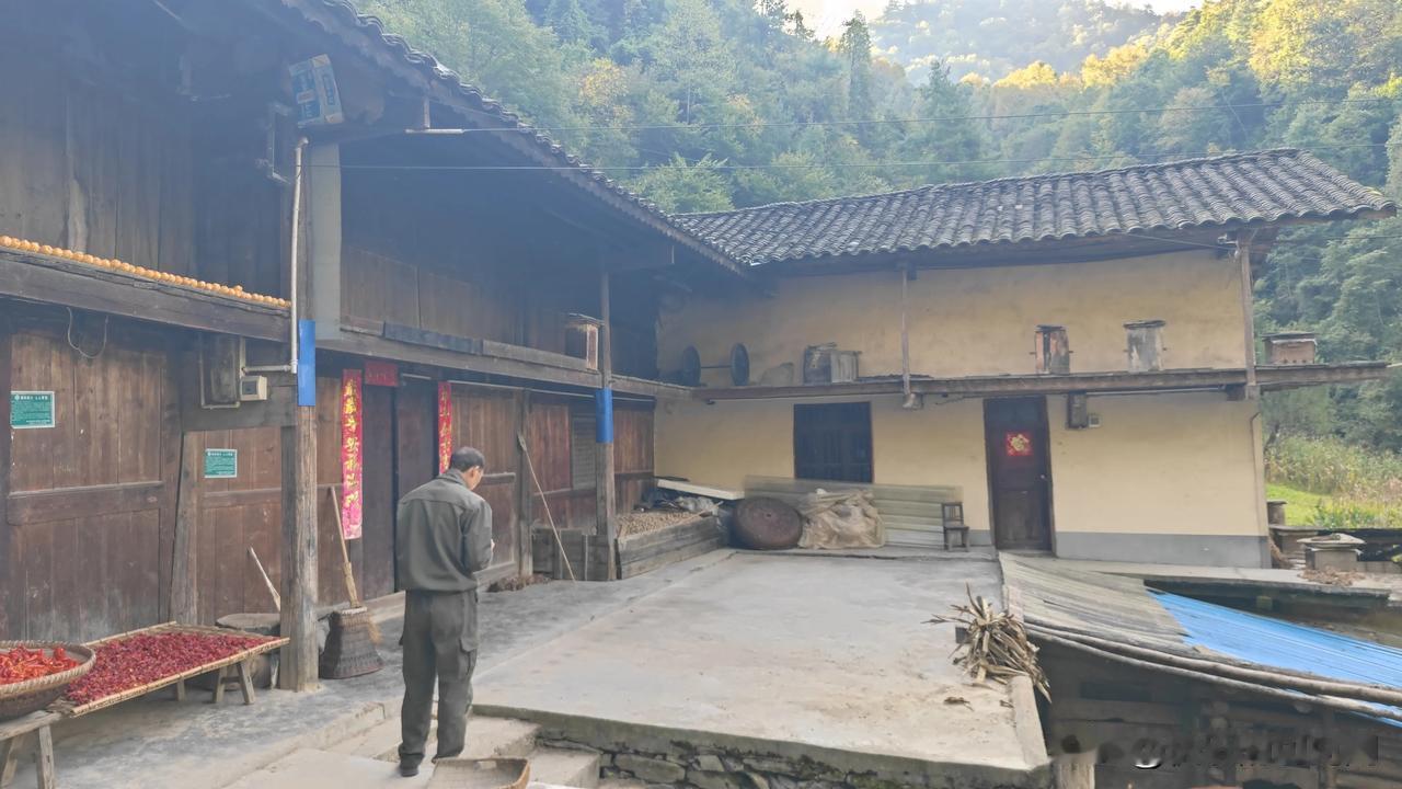 从重庆城口翻越大巴山到陕西岚皋县，走一天时间到了大巴山的一户人家住宿休息，这个地