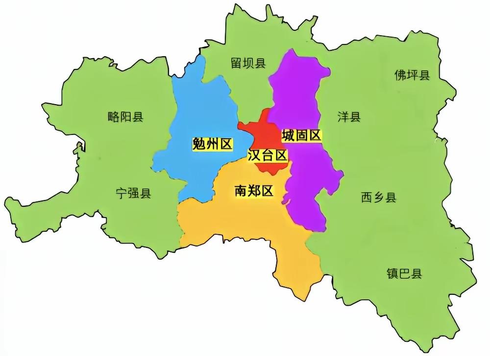 汉中应该把汉中平原经济圈最大化，把勉县和城固县撤县设区，虽然汉中管辖范围较大，区