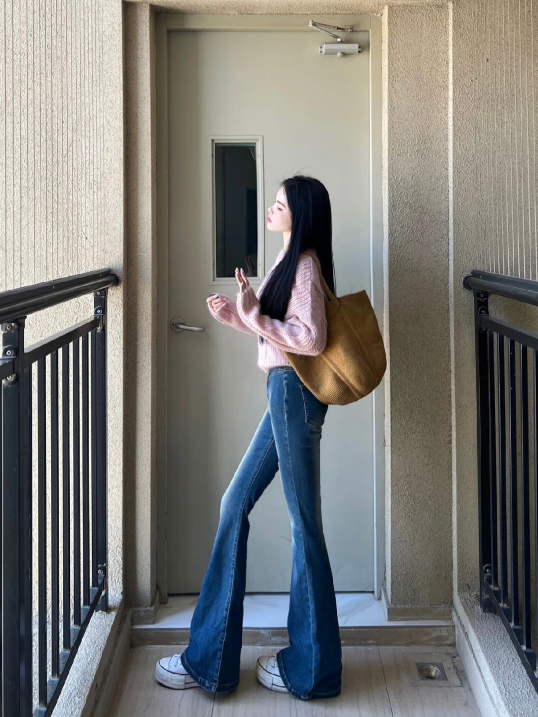 秋天的粉蓝！怎么可以那么温柔日常！