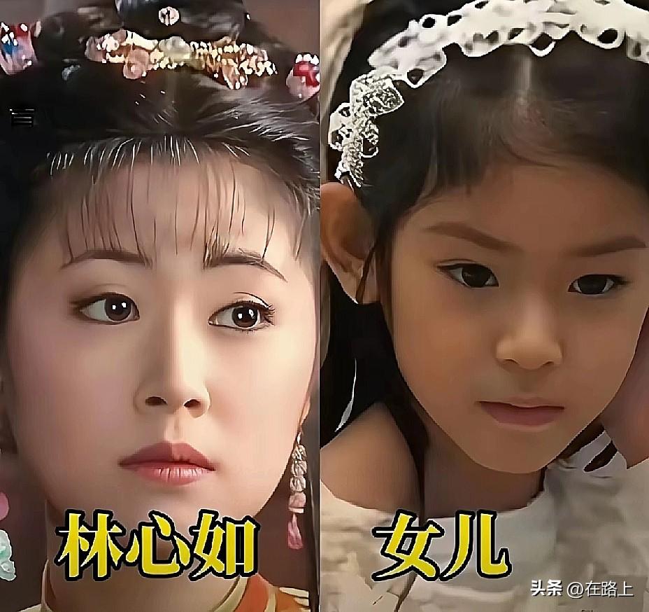 我的童年滤镜又碎了一次！《还珠格格》里那些女神现在都当妈了，关键是她们的闺女颜值