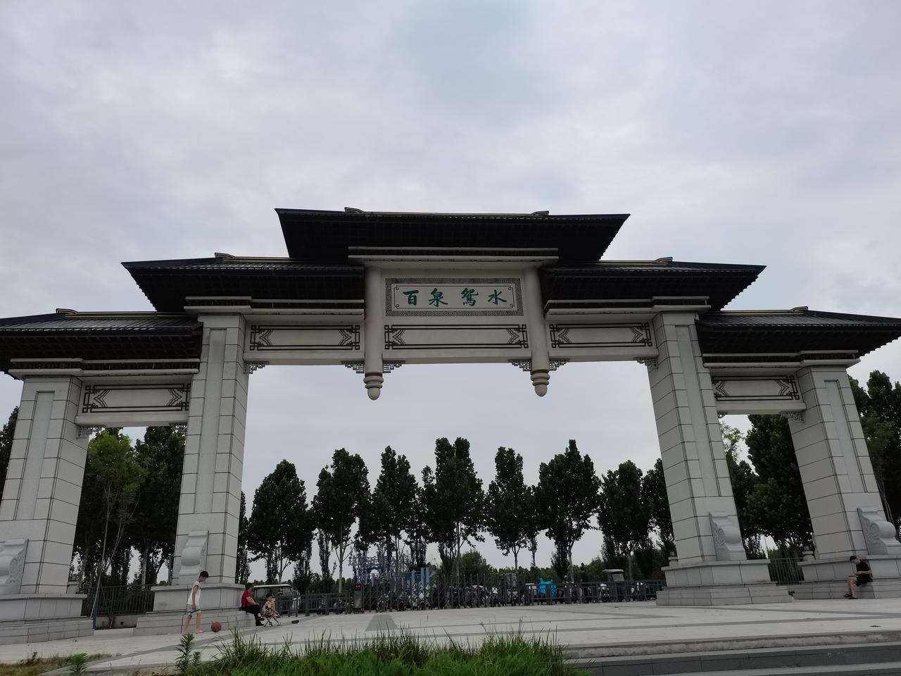 邢台百泉鸳水公园
一进南门
在环湖河道内
有大片的荷花
郁郁葱葱
层层叠叠
映日
