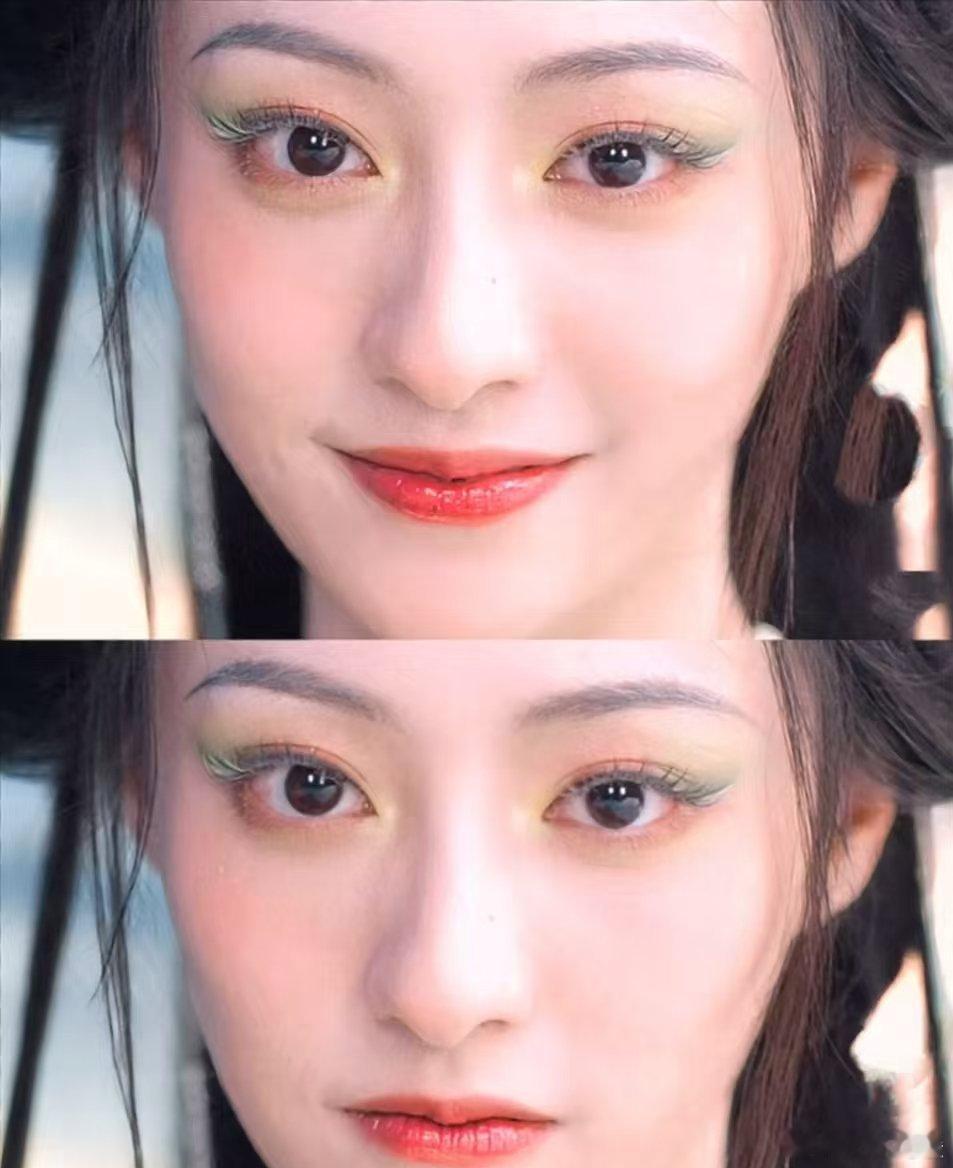 一直觉得她是狐妖里塑造最成功的一位……真的好绝的颜值，这双眼睛搭配上绿色的妆造跟