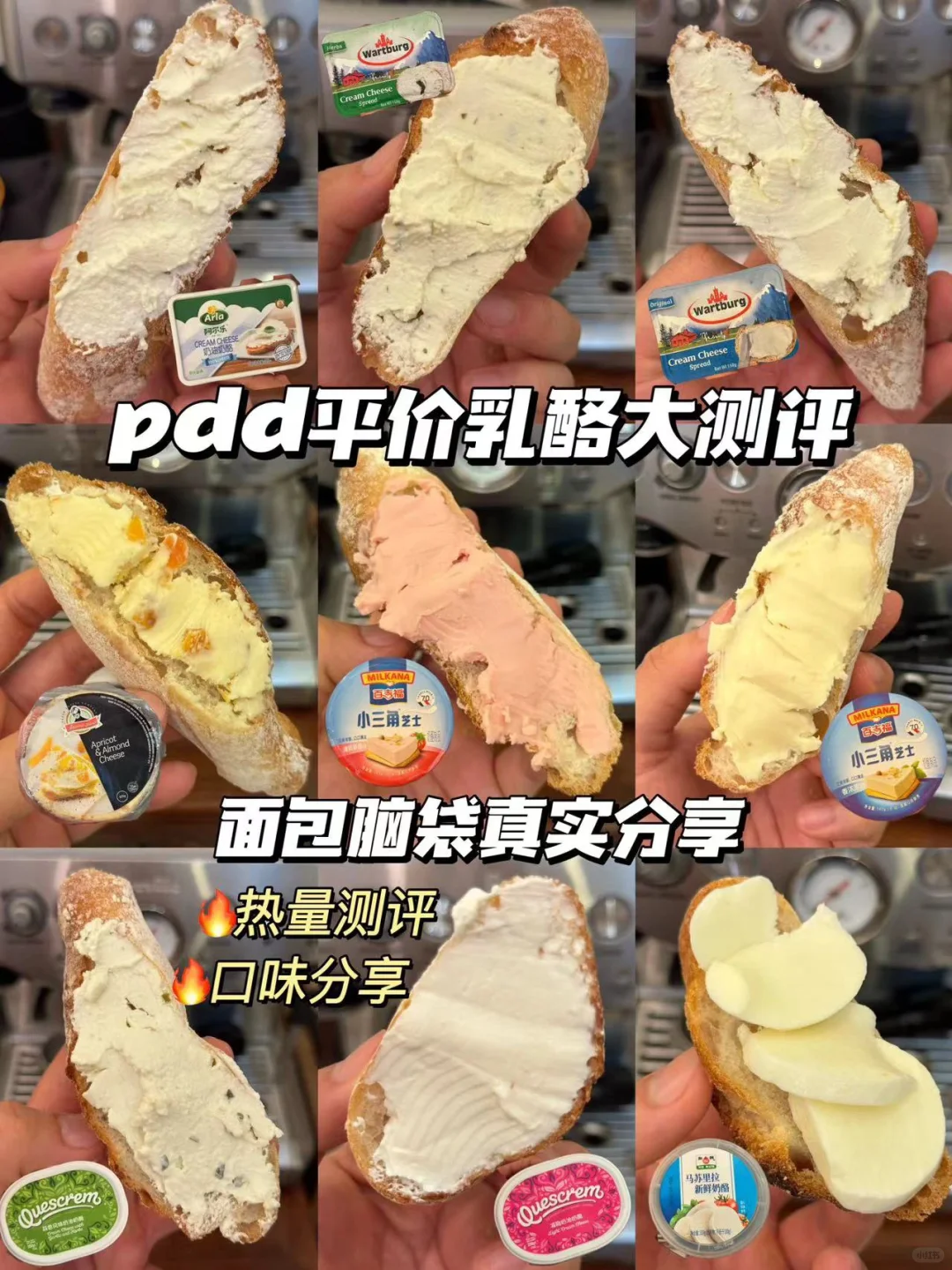 pdd平价乳酪大测评🍞面包脑袋真实分享！