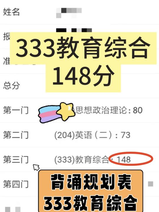 333考了148分，家人们按这份规划冲就对了