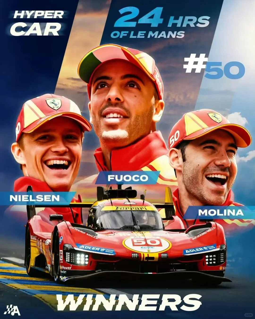 法拉利卫冕勒芒冠军！Forza Ferrari！