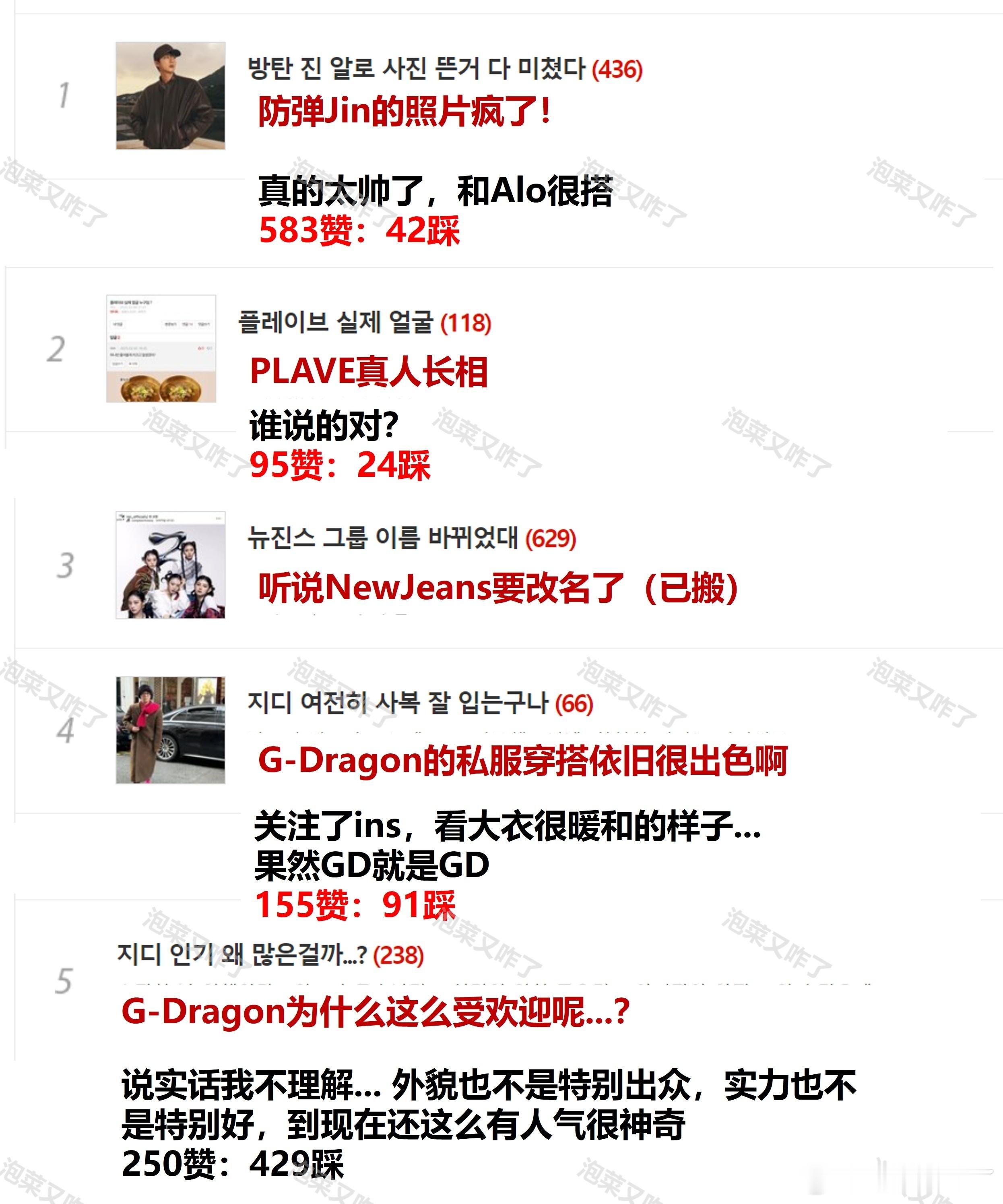 pann🔥娱乐板块日榜TOP10-250207未搬的贴：-JIN的照片绝了（6