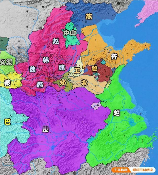 越王勾践灭掉吴国以后，试图北上称霸，并且一路将地盘，从浙江往北扩展到江苏，再到山
