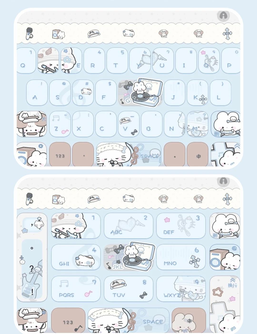 ⌨️音符小羊
百度输入法 键盘皮肤 每天都要晒键盘 输入法皮肤 可爱键盘 手机美