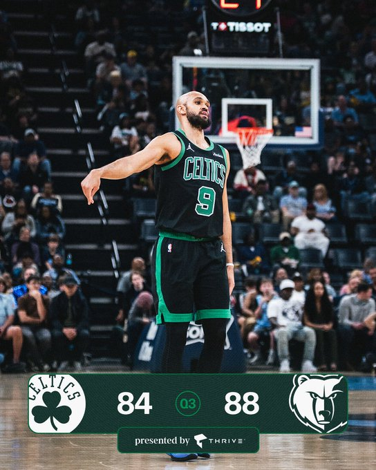 三节比赛结束，我们暂时以84-88落后于灰熊波士顿凯尔特人 ｜Different