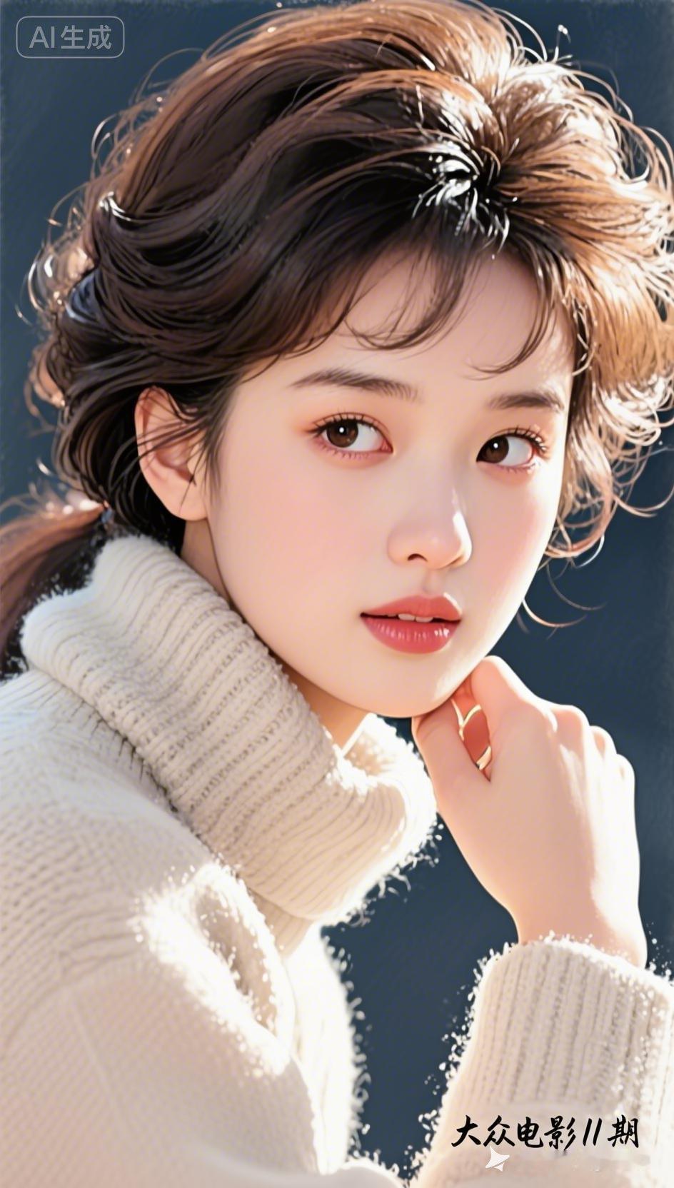 冬日暖阳下的温柔少女，暖心治愈的瞬间！