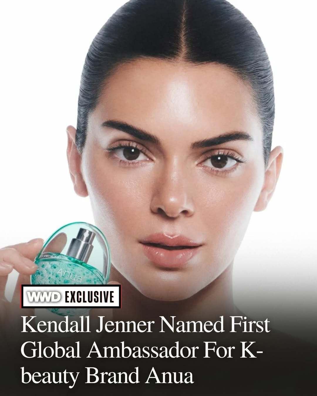 韩国美妆品牌Anua任命Kendall Jenner为品牌形象代言人 