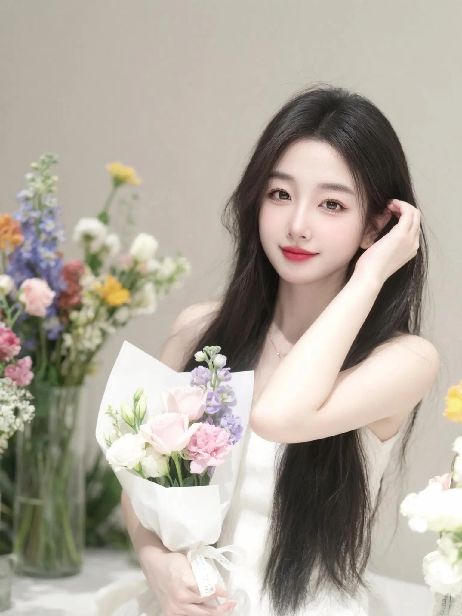 春会来 事会顺 人会好 花会开