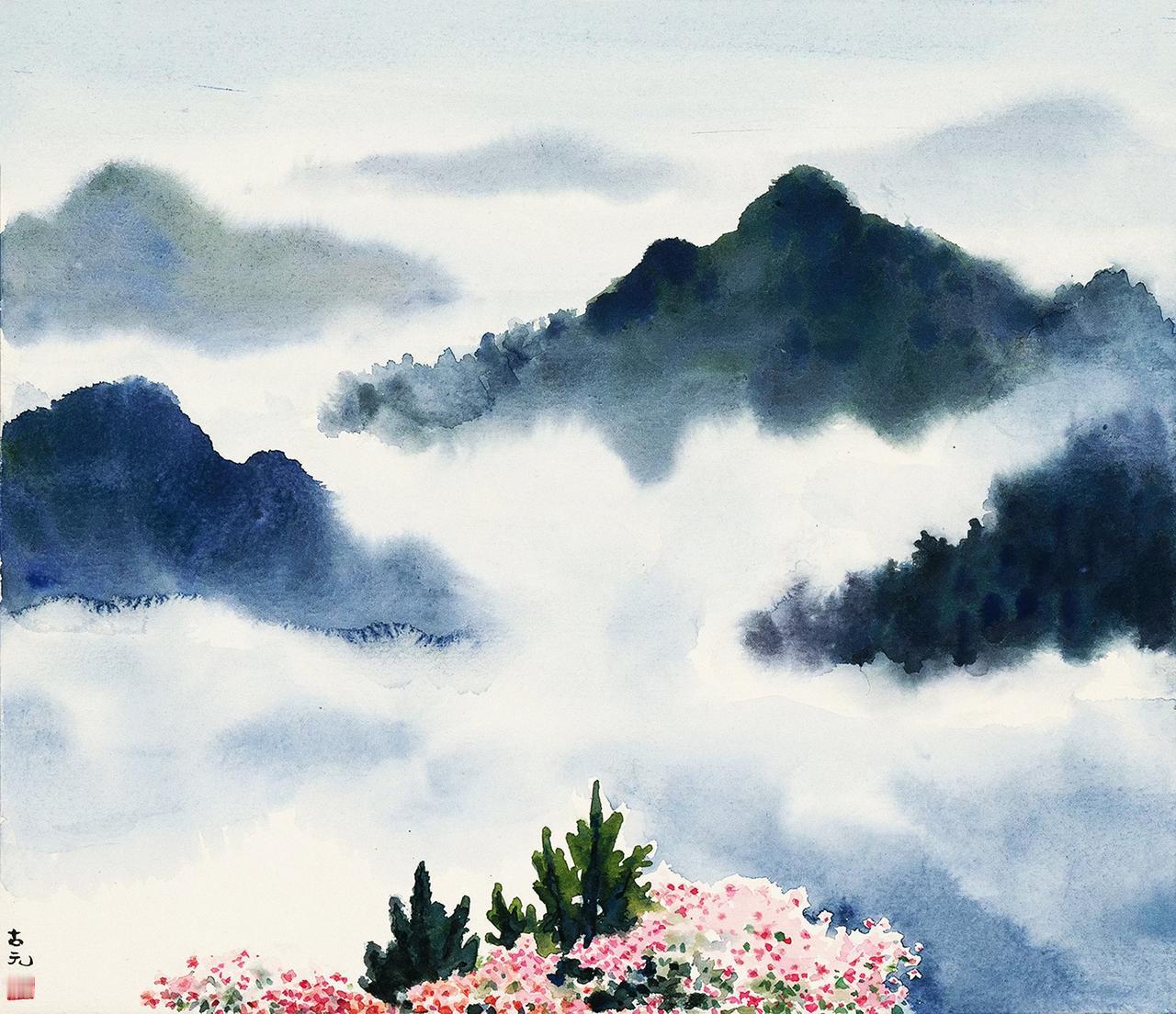 山雾漫卷，花开有声｜古元水彩里的革命浪漫

被古元这幅《井冈杜鹃红》狠狠戳中了?
