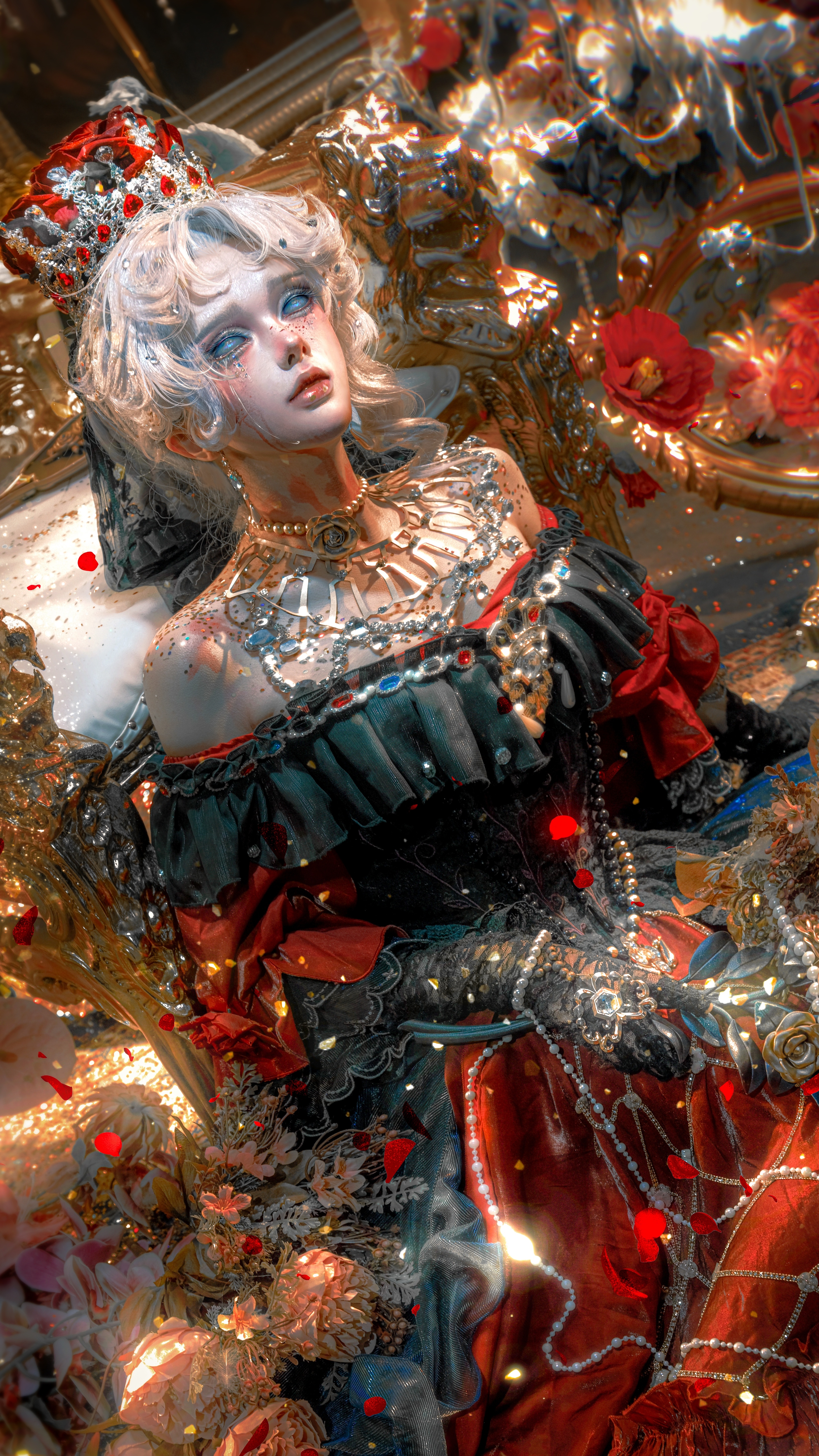 cosplay红夫人第五人格 血与泪在颈间交融成红，是宝石，还是挽歌？曾经的繁华