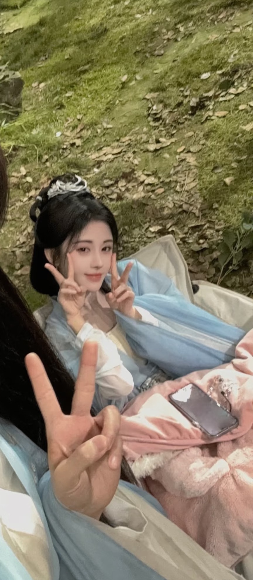 鞠婧祎 捡到两张萌萌的姜黎非鞠婧祎姜黎非
