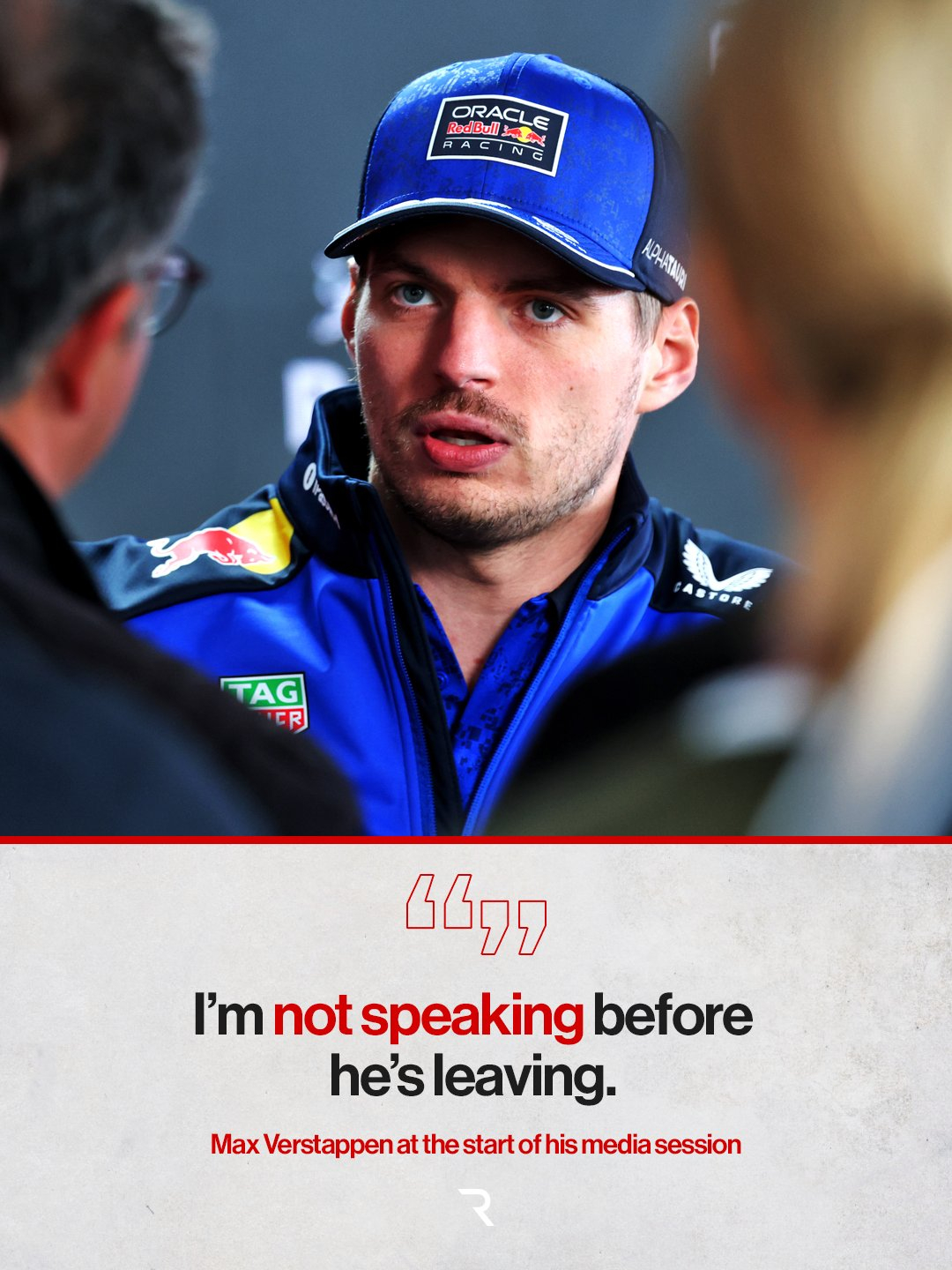 维斯塔潘今天拒绝了英国《卫报》记者参加他的媒体会维斯塔潘在F1日本站个人媒体会开