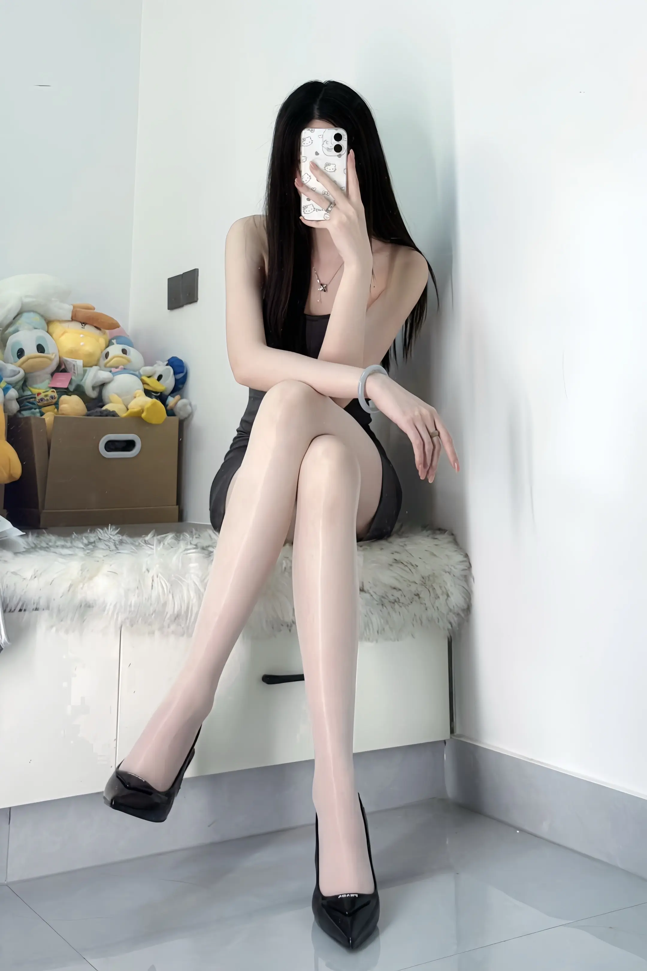 御姐 灰色包臀裙 涞觅不止丝滑