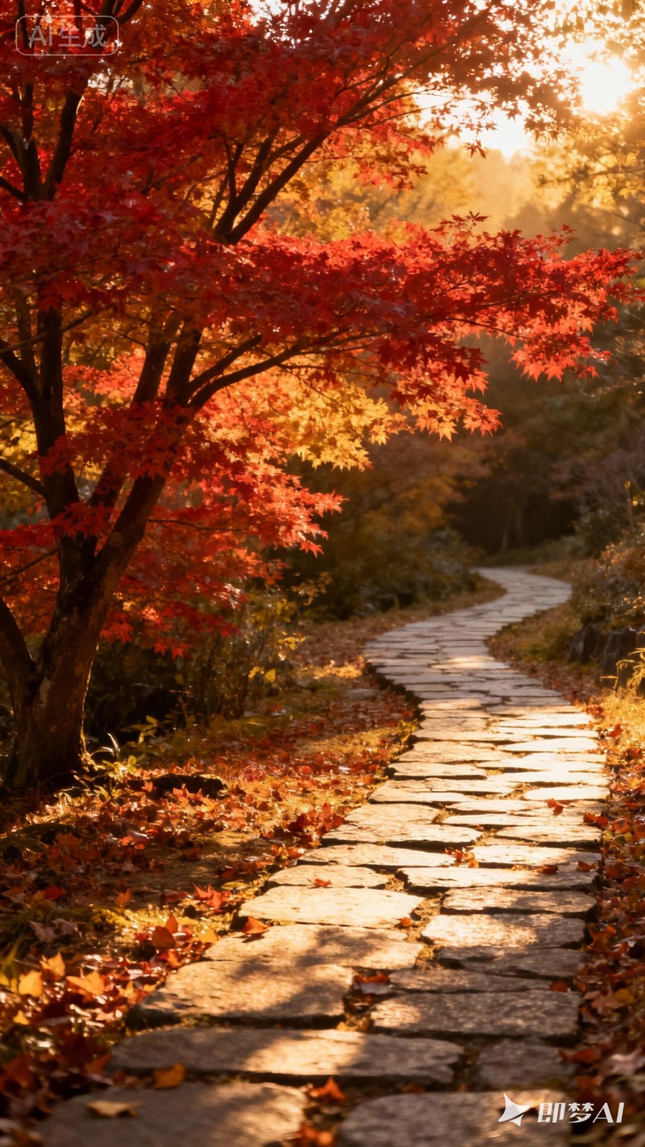 秋天的树叶，就像大自然挥毫泼墨的杰作。9月26日秋分刚过，小区绿化带里的红继木树