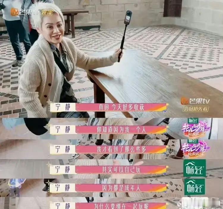 宁静既然喜欢自己玩，还来参加这节目干嘛？ ​​​