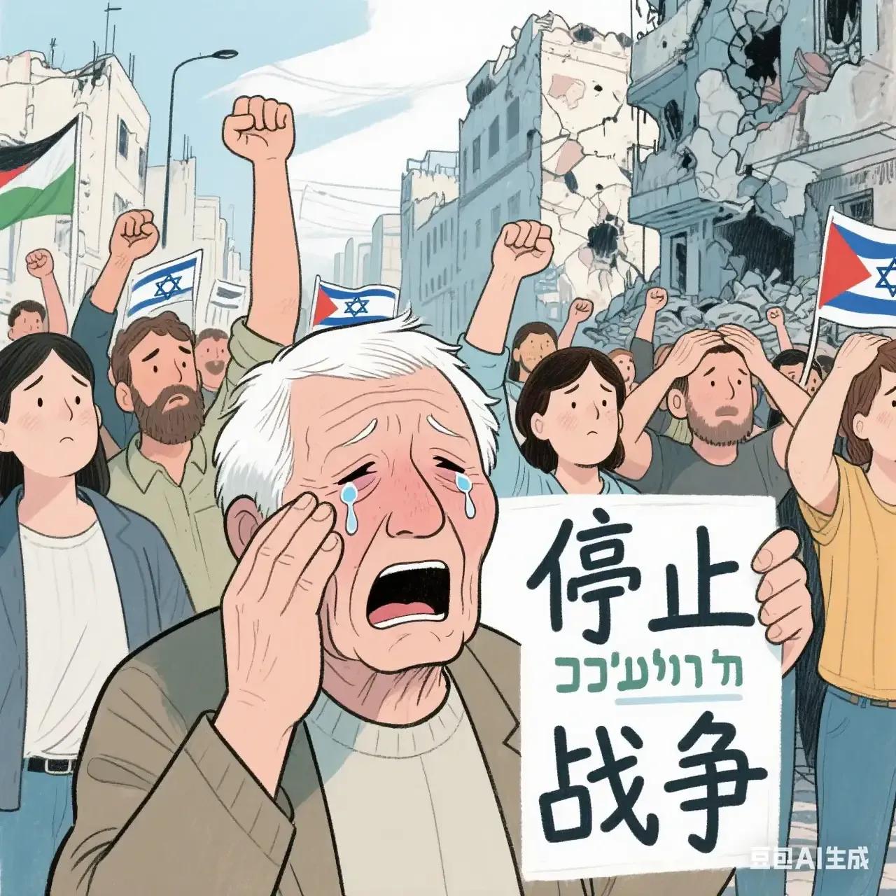 以色列在加沙屠杀了几万人，其中多是老弱妇孺，那时候怎么不见以色列人游行示威，要求