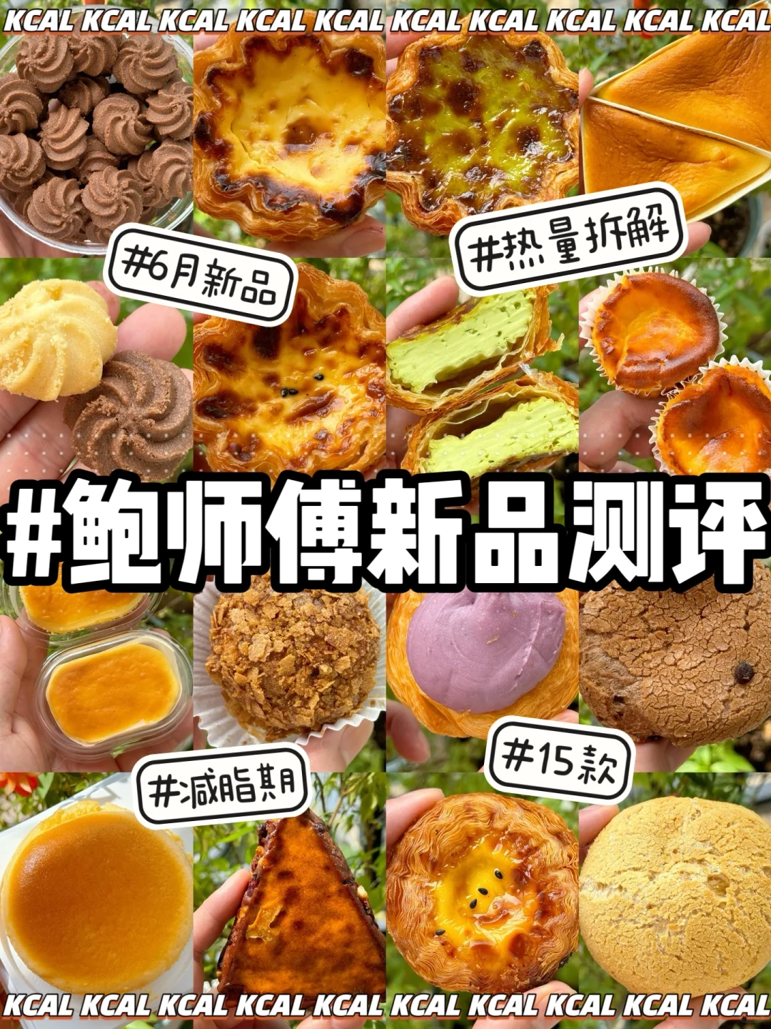 鲍师傅热量测评‼️15款🆘2024新品全拆解测评