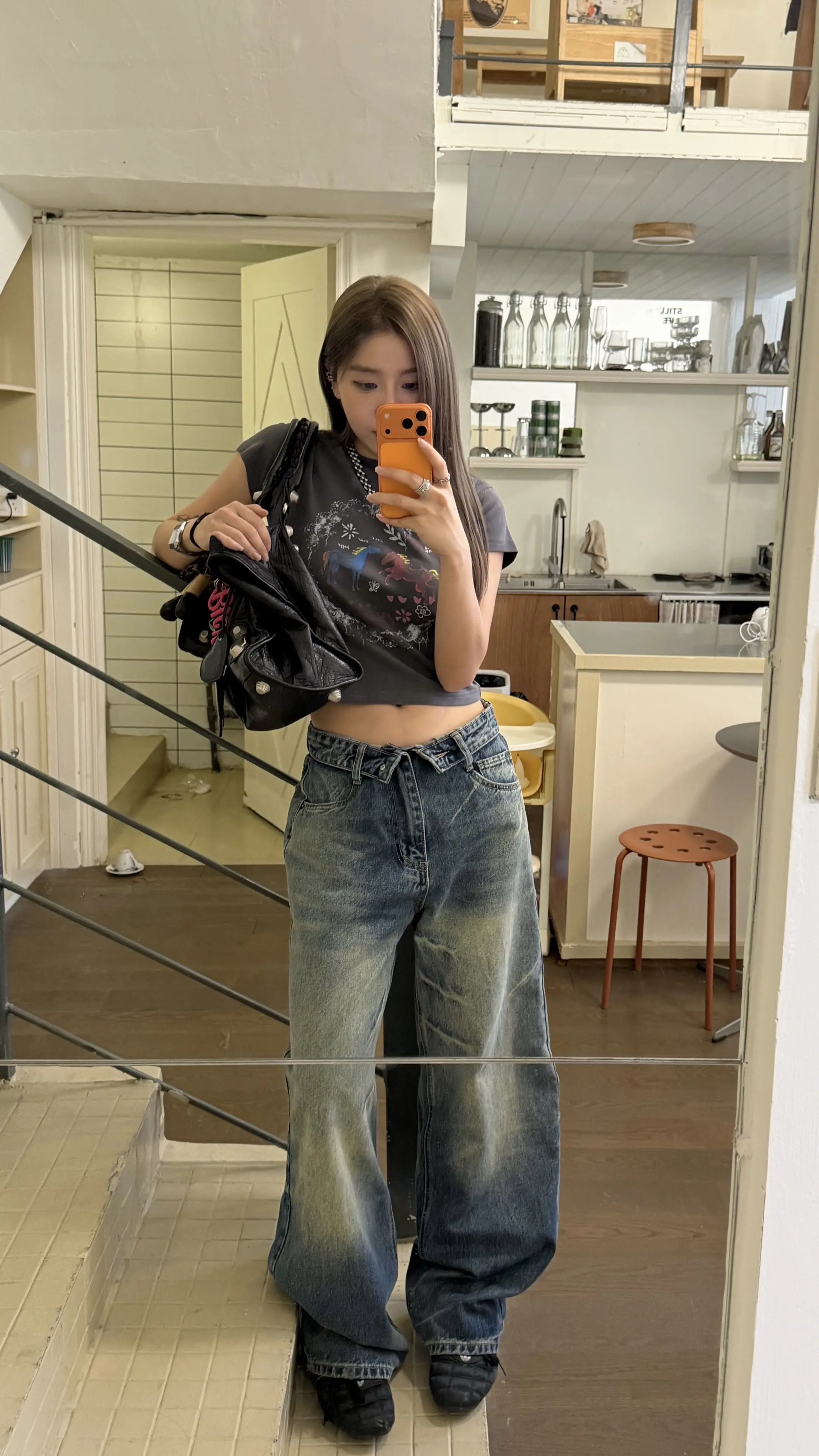 上短下长穿搭太舒服了。