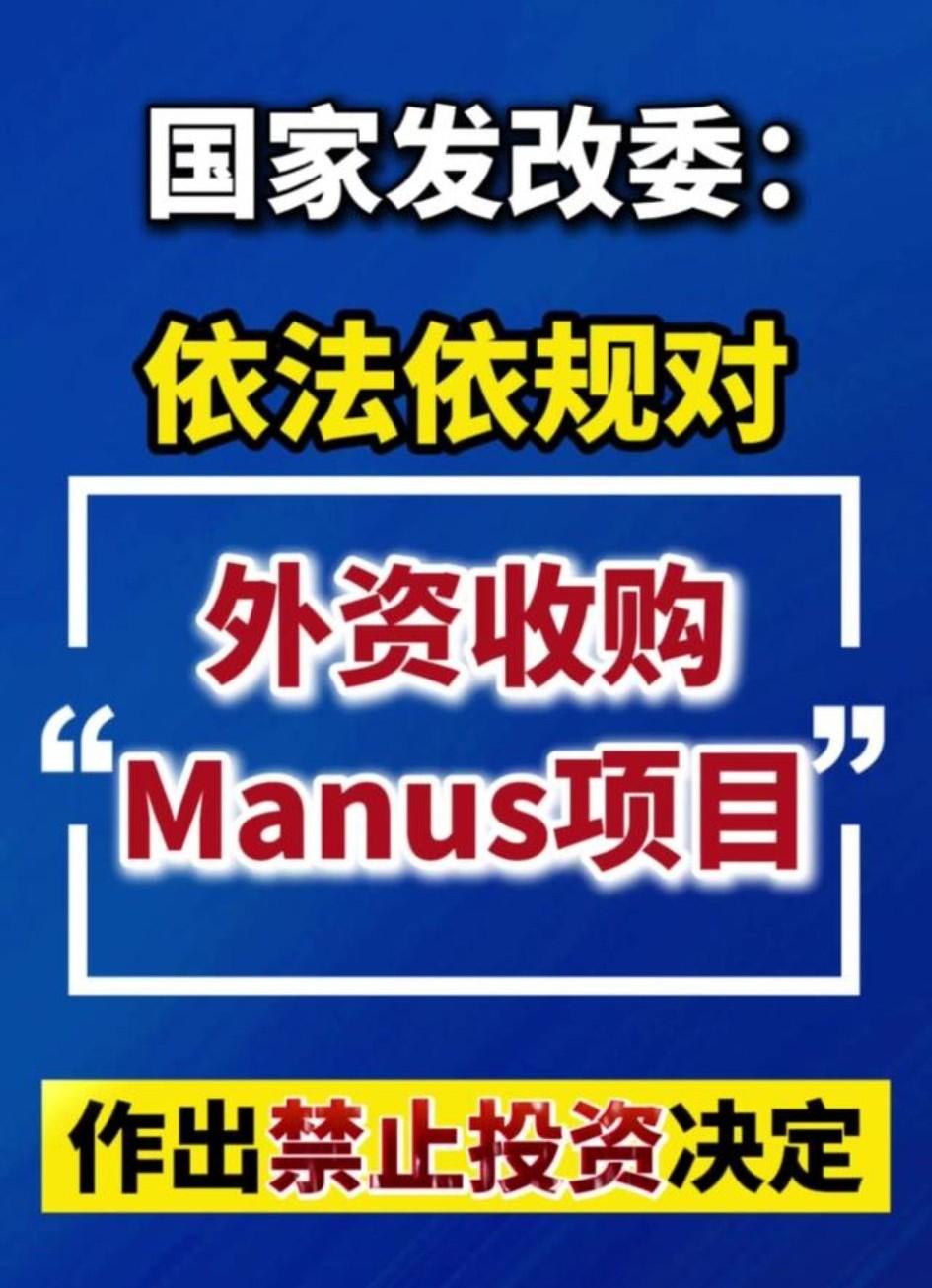 叫停Meta收购Manus，表面是百亿生意，实则是护命根子。Manus攥着“通用