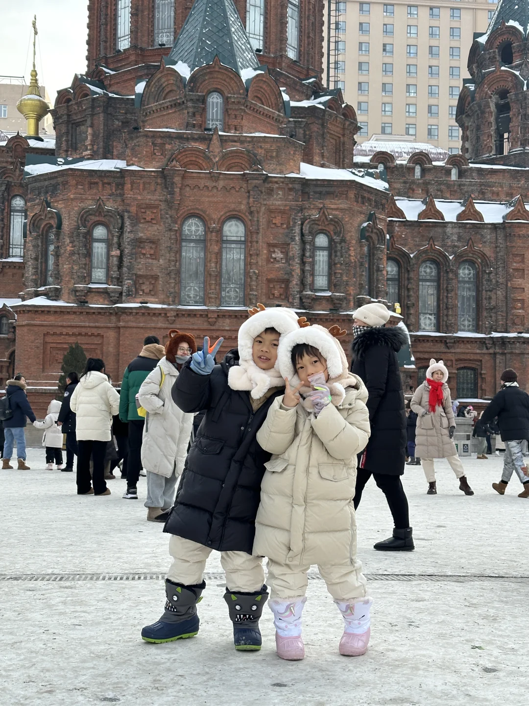 右划➡️南方宝宝哈尔滨装备，零下20°热出汗
