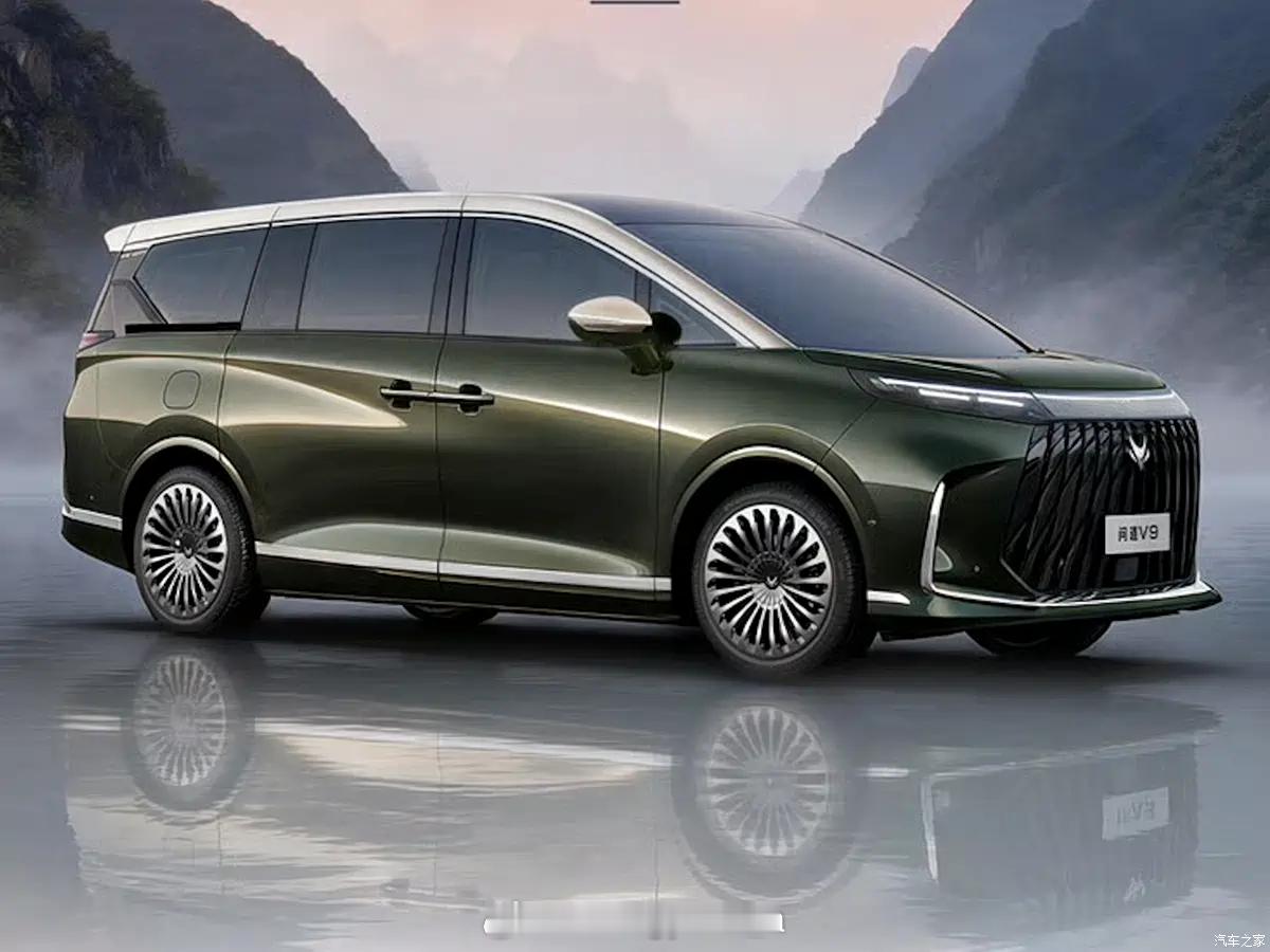 极狐出了个中大型MPV叫问道V9  1.5T増程，预计在今年夏天上，目前信息还不