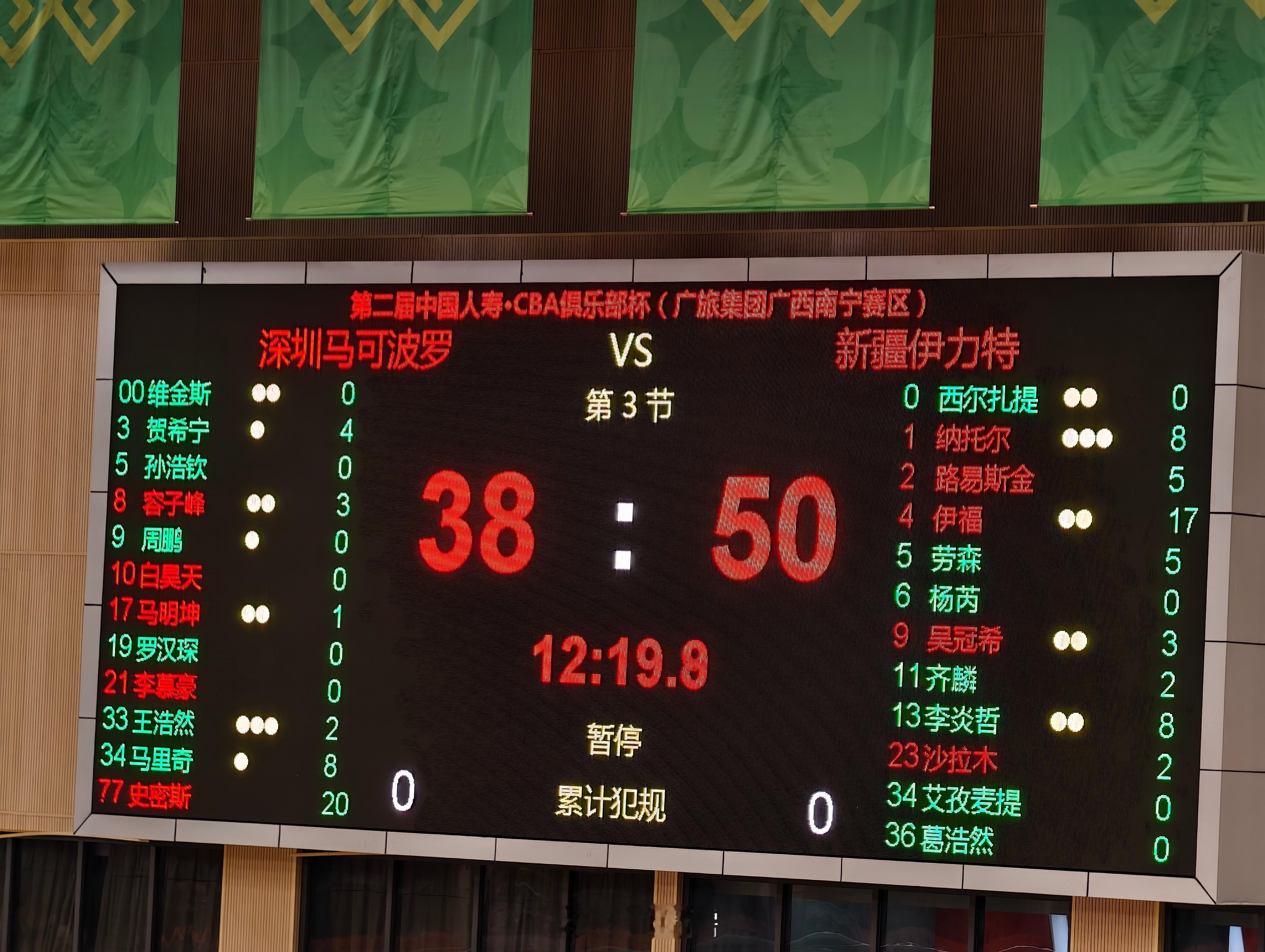 伊福～神来之笔！！cba俱乐部杯新疆男篮小卢篮球世界