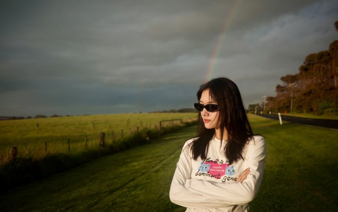 接收好运，看到彩虹的每一个人都有好运[憧憬]！任敏下一次发是不是就是新图呢[期待