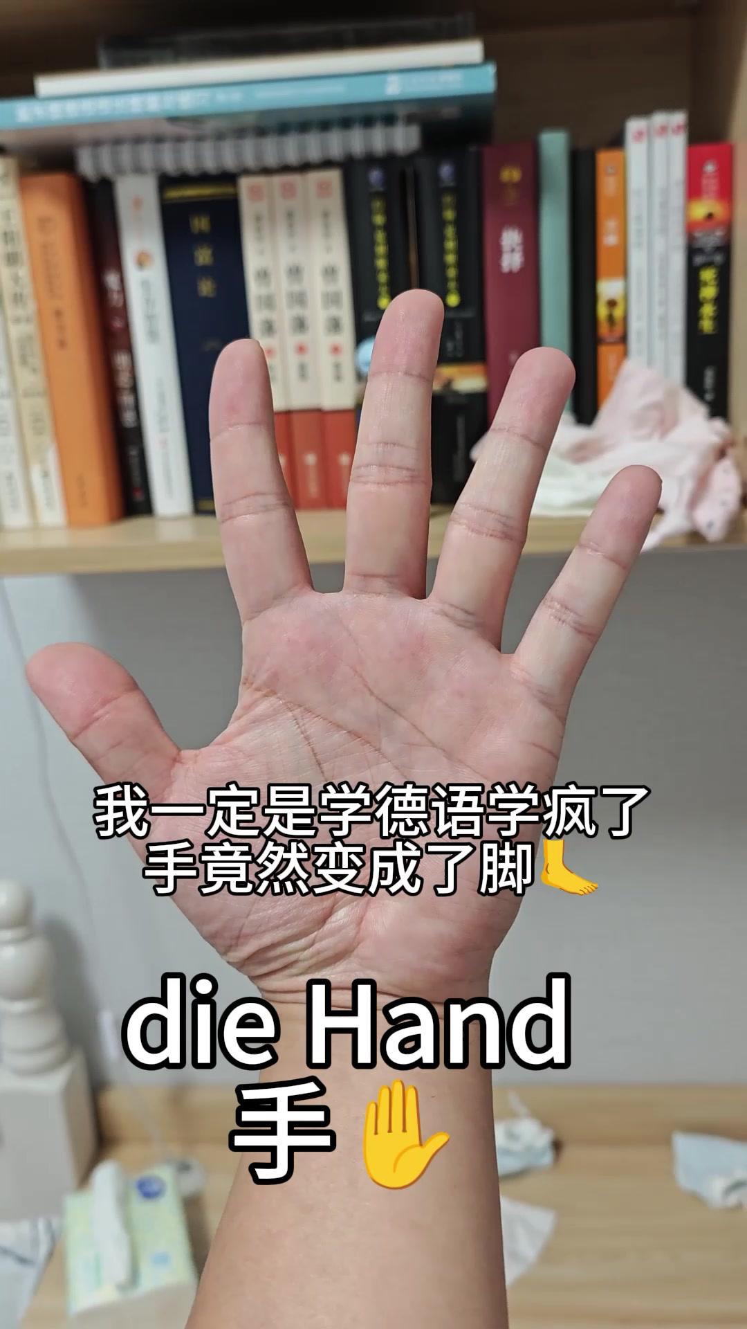 学德语疯魔了？手变脚真绝了！🤣学德语学到手不受控是什么体验？打键盘时手突然变成
