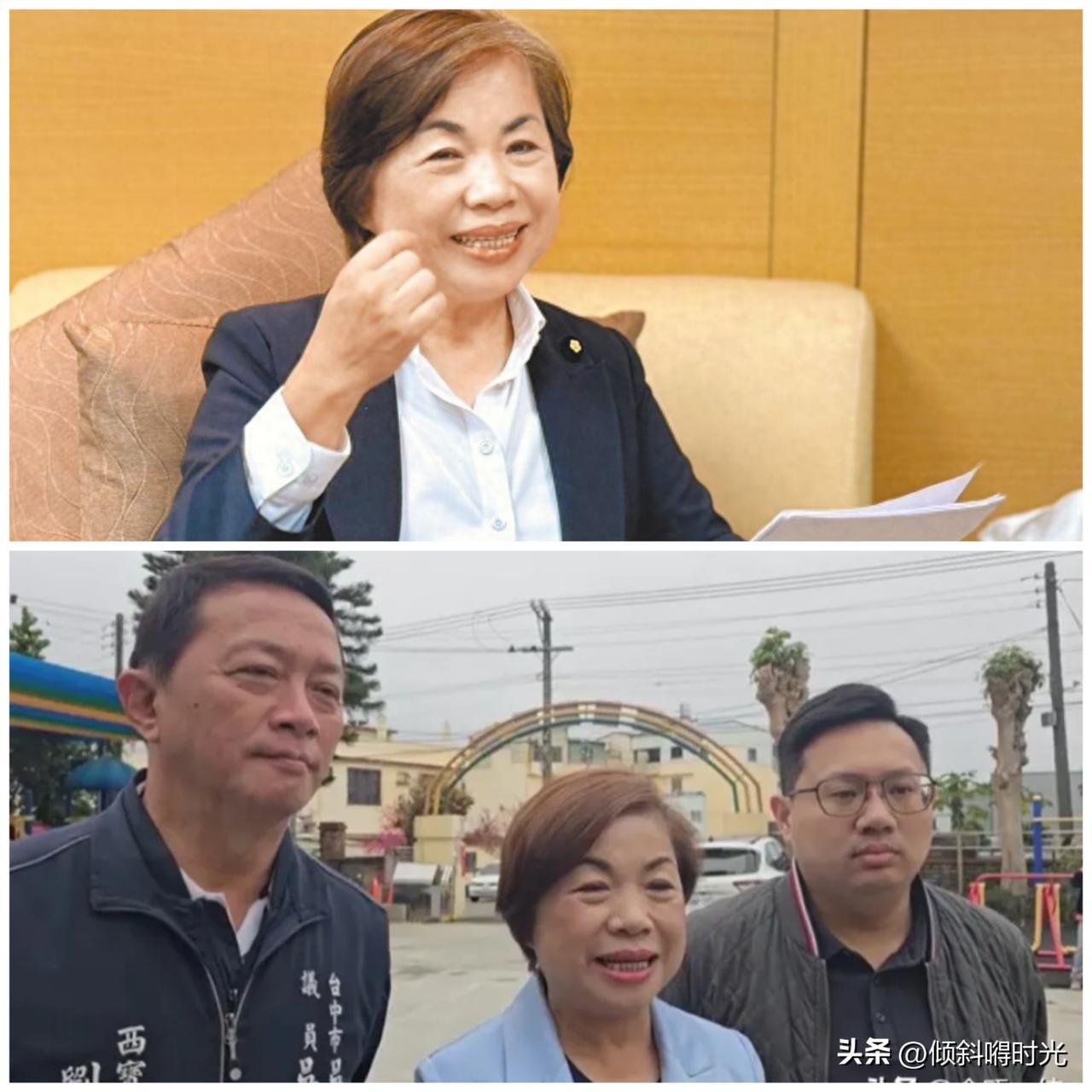 国民党籍台中市长参选人杨琼璎最新消息，再次对“之前另一位候选人江启臣2000人造