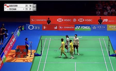 日本公开赛次轮焦点赛况：郭新娃/陈芳卉🇨🇳 21-11、18-21、19-2