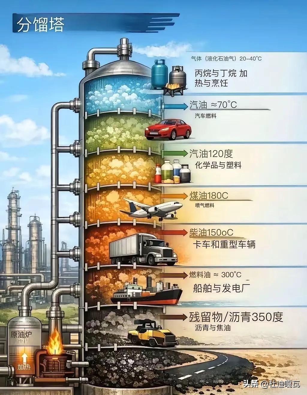 怪不得美国一直在世界各地疯狂的抢石油，原来石油真的是各行各业都离不开。
它可不简