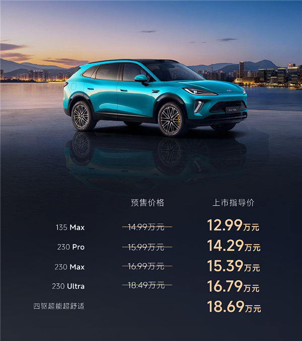 奇瑞风云T9L上市，售价12.99–18.69万元，定位大五座中型插混SUV（4