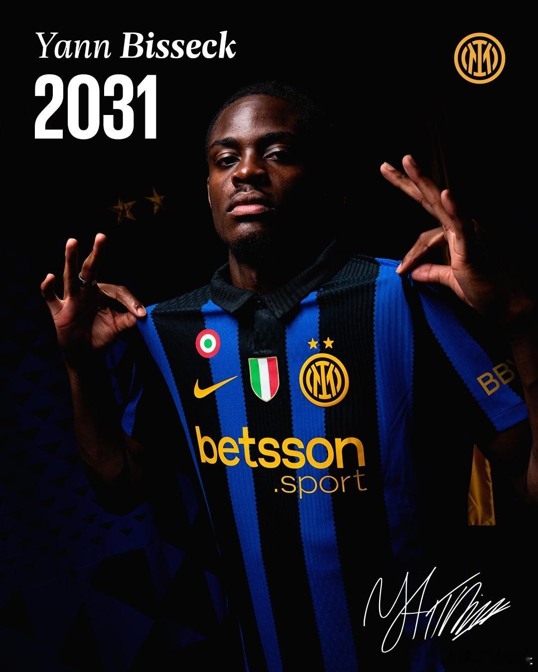 国际米兰官宣与比塞克续约至2031年恭喜比塞克获得长约🔵⚫🔥国际米兰意甲大v