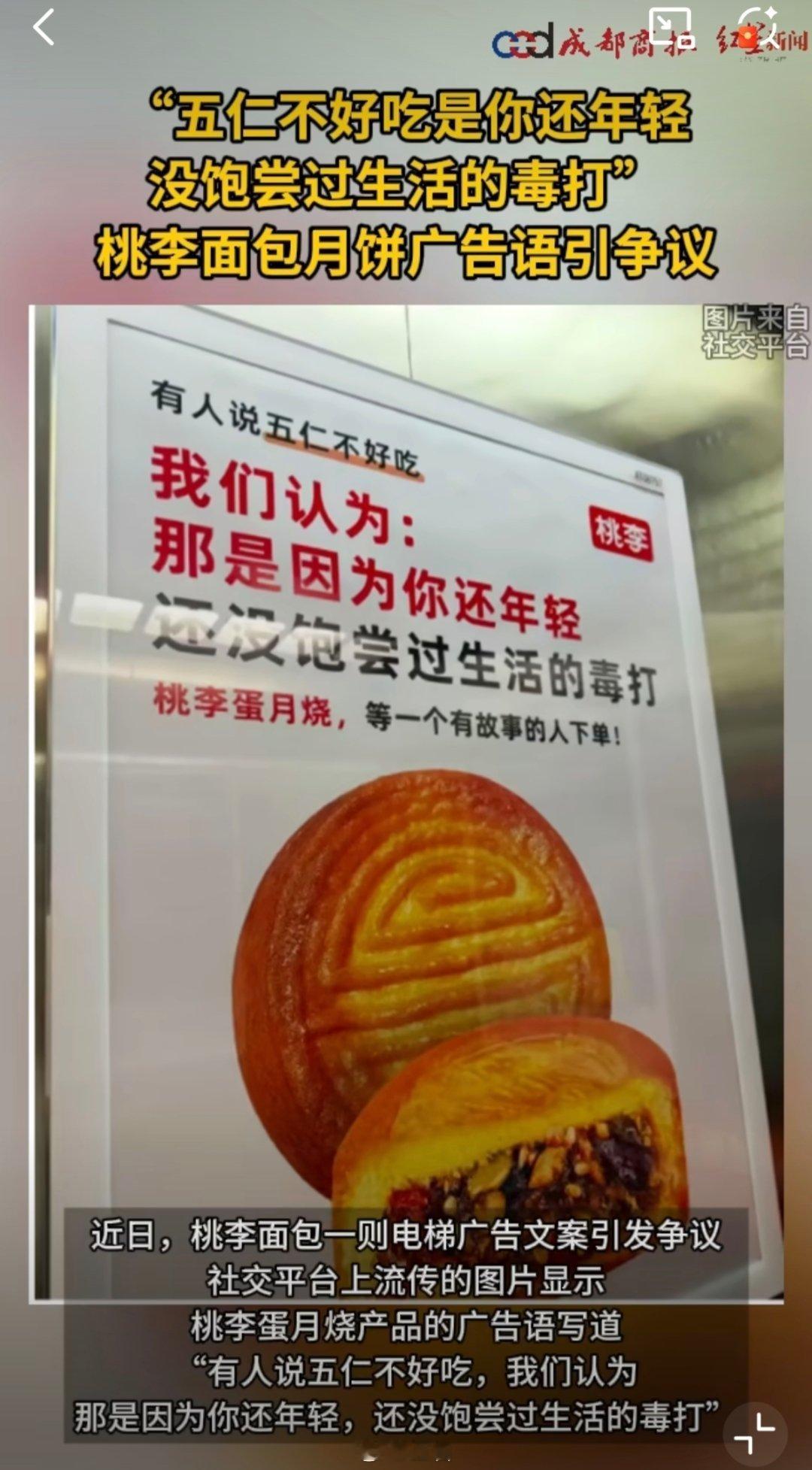 桃李面包广告 没饱尝过生活的毒打估计桃李面包的领导要给负责广告文案的同学开会了…