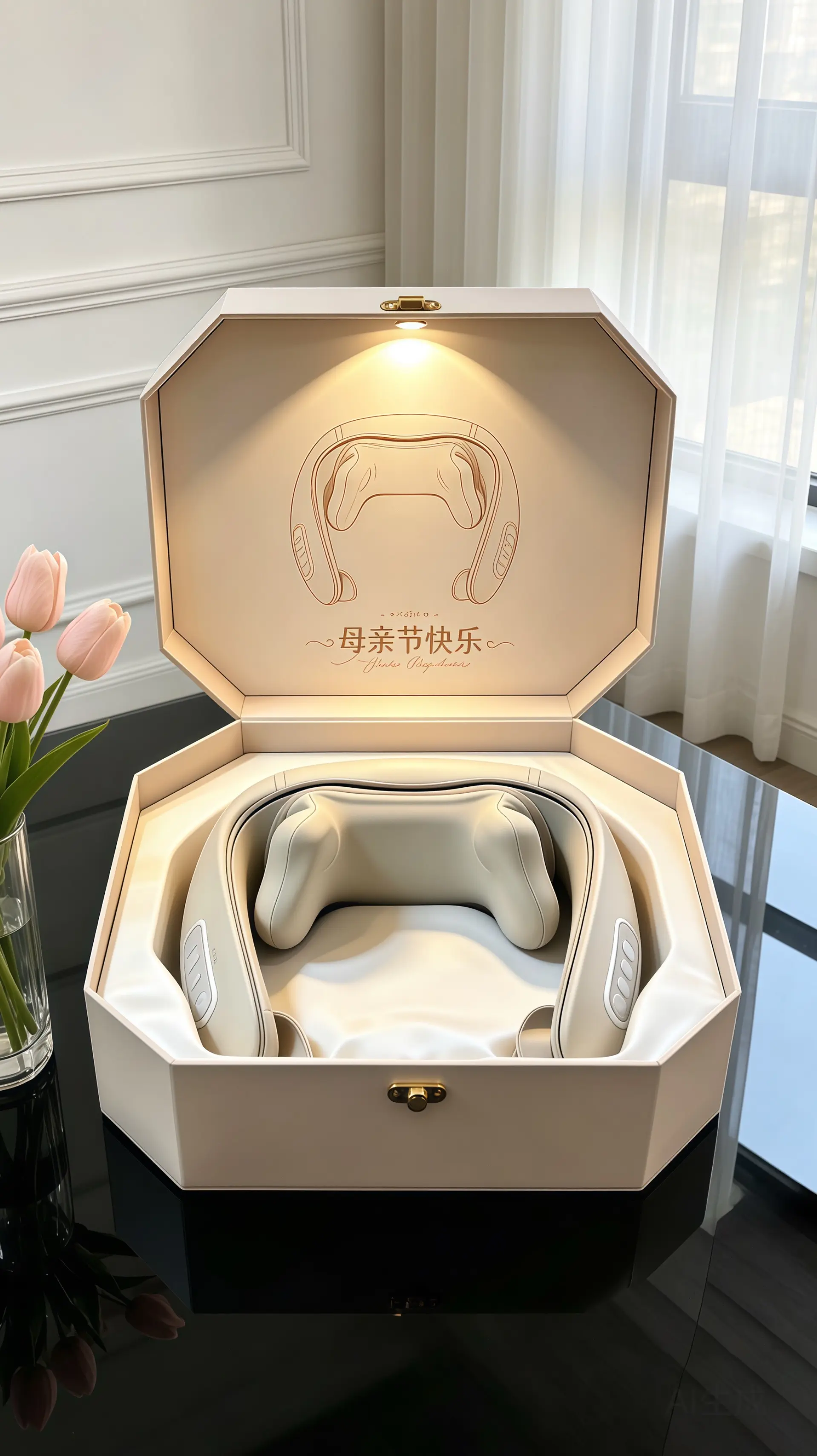 腰颈按摩披肩。