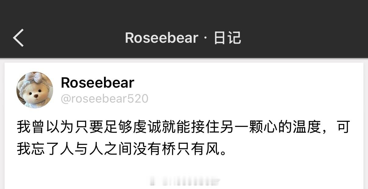 我曾以为只要足够虔诚就能接住另一颗心的温度，可我忘了人与人之间没有桥只有风。 