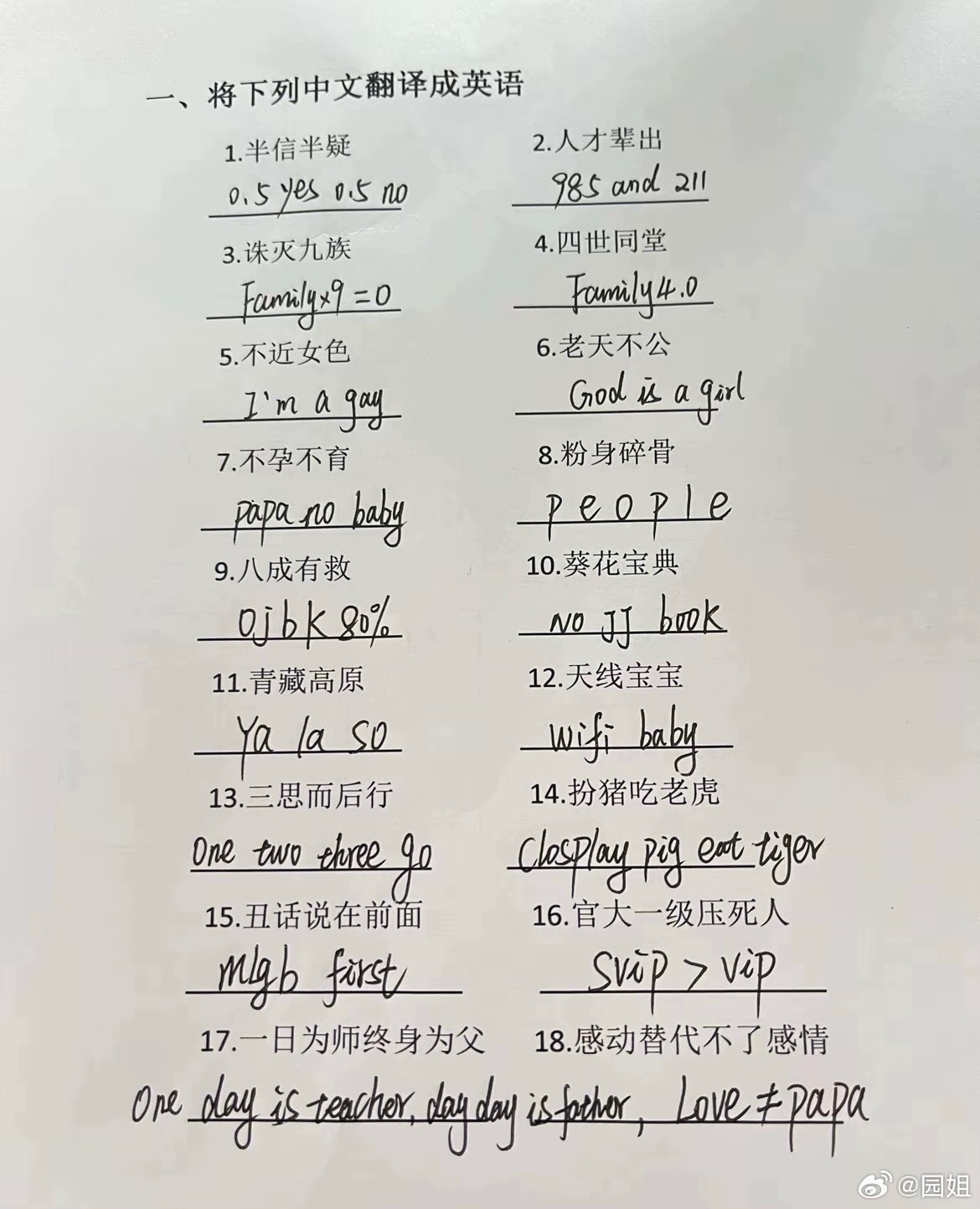 看到一份中英互译，还别说好像翻译的还不错，挑不到什么毛病[哆啦A梦吃惊] ​​​