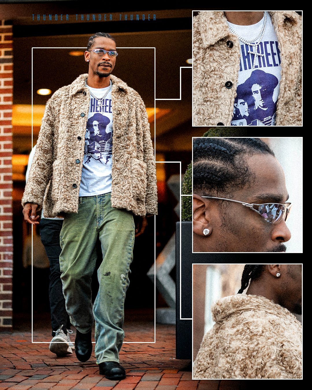 有人看球吗？雷霆vs奇才的比赛即将开始，马戴派出的首发是：亚历山大、米切尔、卡森