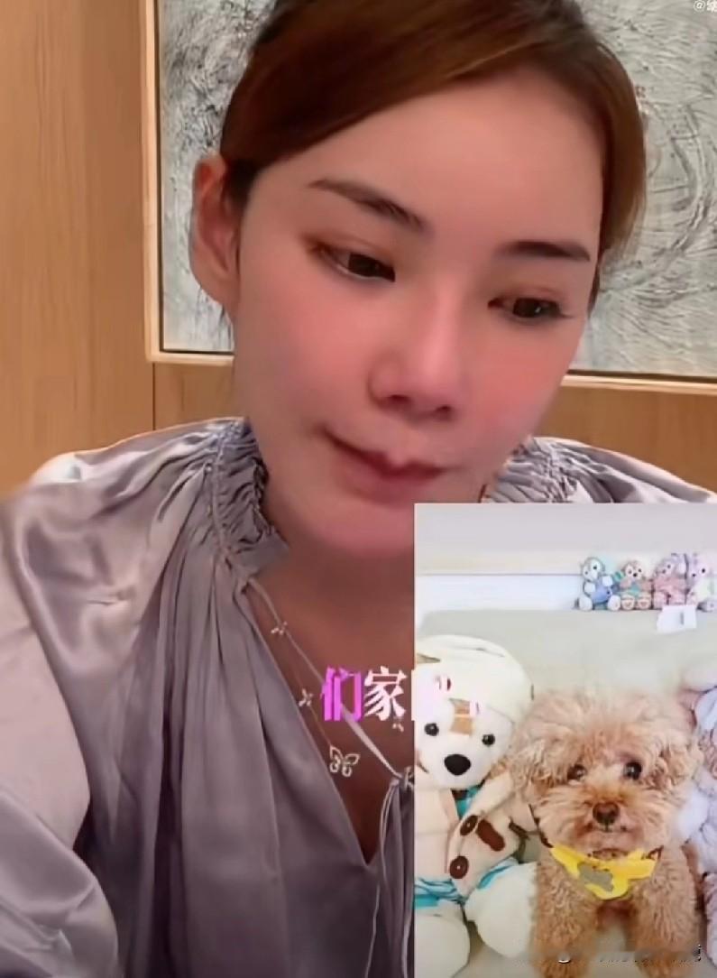 马筱梅在直播中提到自己养的十四年的狗狗去世的消息。

她表示狗狗去世前的那段时间