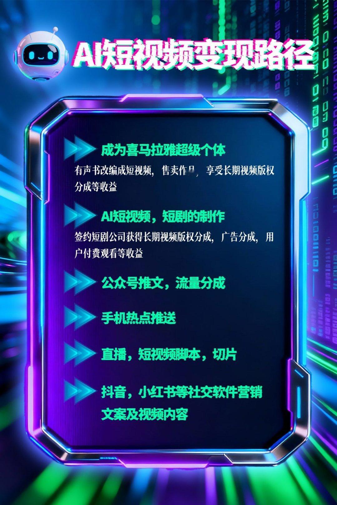 Ai短视频，文化出海，产品相关视频引流。中国历史人物故事制作。这一代一定要在互联