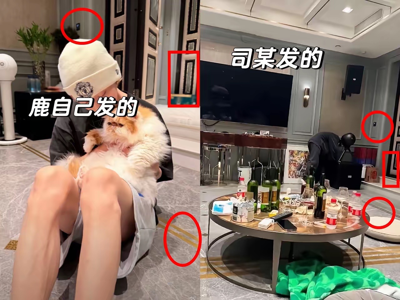 司晓迪说的话真假，我不确定，但是，我发现了她发出来的图片跟鹿晗的家有3处重合的地