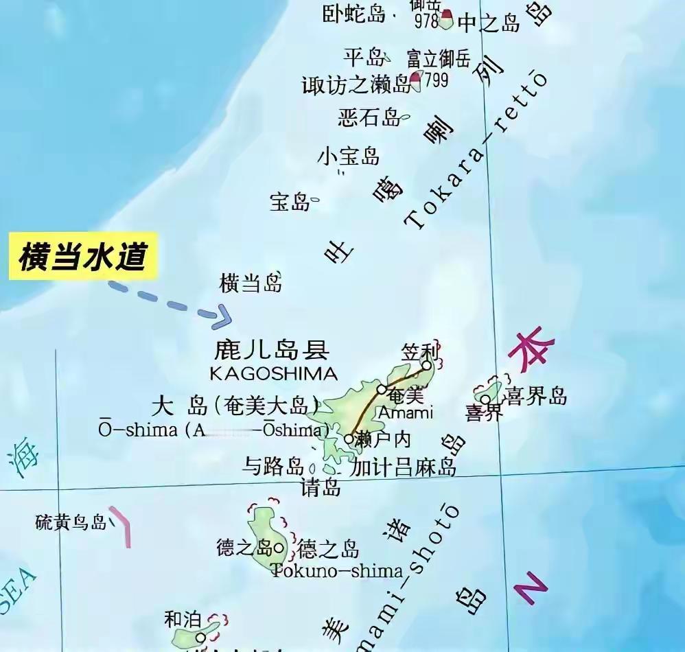 这个横当水道的位置，越看越刺激。
有关资料显示，这条水道，海底地形平缓，无暗礁浅