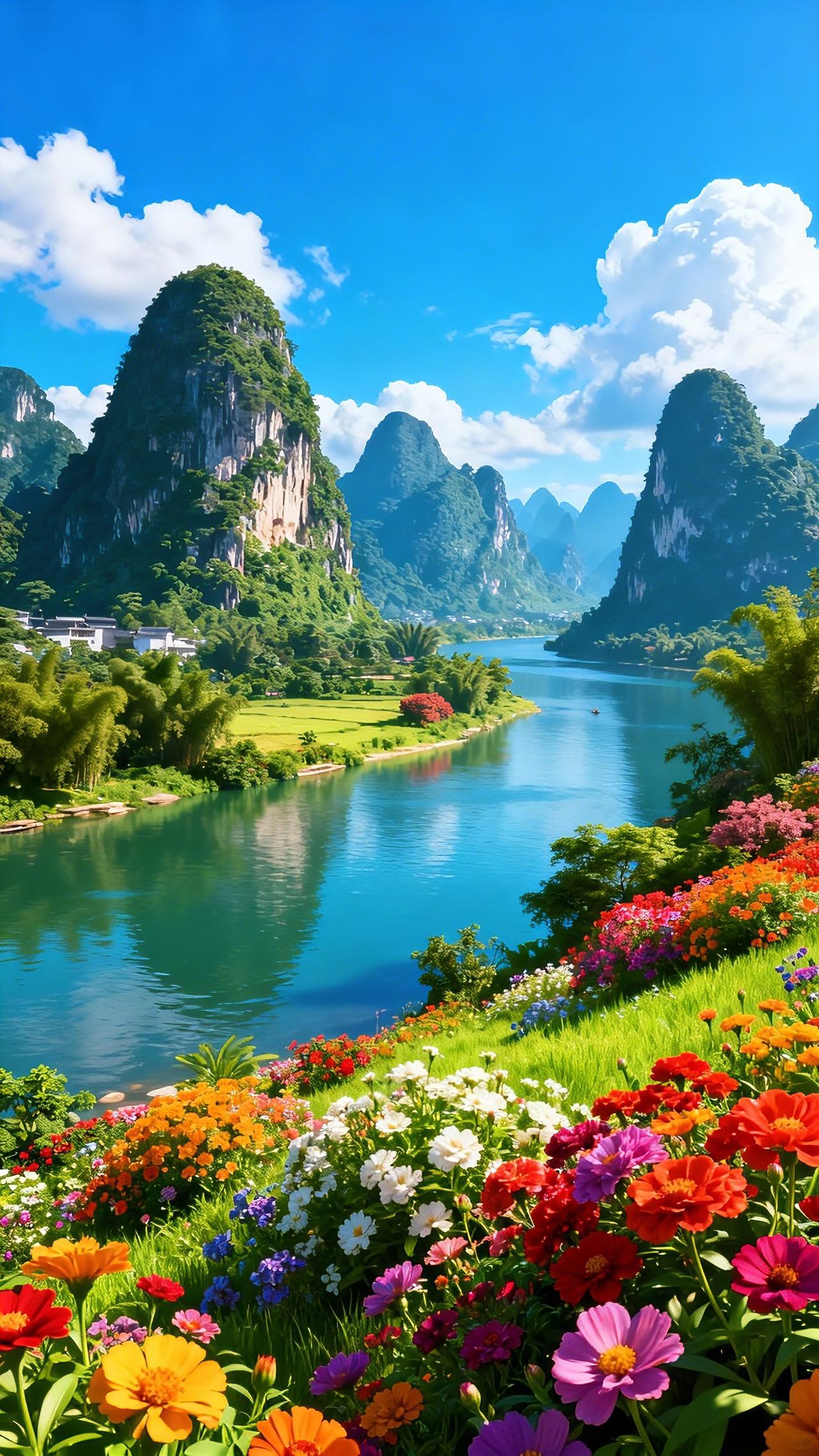 @我要上热门 @DOU+小助手 桂林山水美如画 旅行推荐官 原创视频 热门音乐?