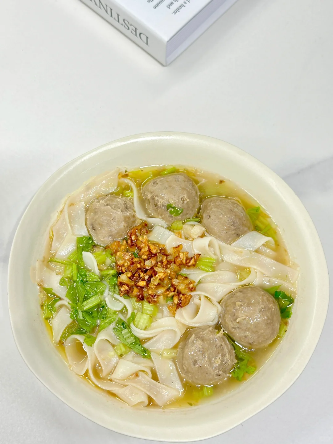 减脂期超爱的牛肉丸汤河粉！！