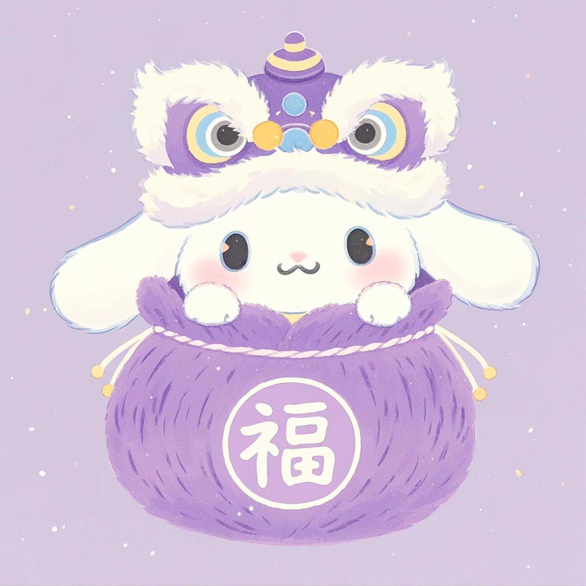 三丽鸥[超话]       公主请看🌟 紫色系💜大耳狗新年头像 